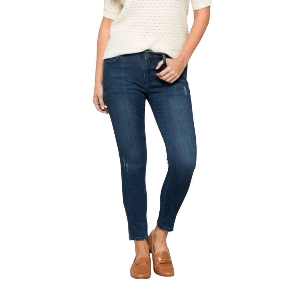 JUST USA Skinny Mid Rise Ankle Blue Jeans 27